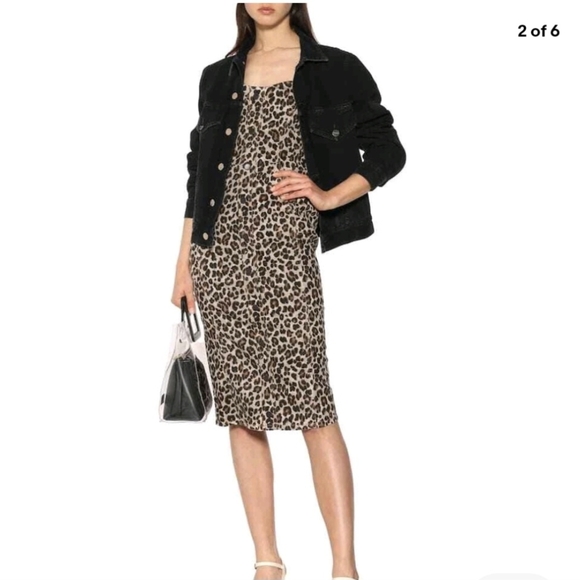 Veronica Beard Liza Dress Strapless Denim Animal Print Sz 6 Like New!!! - Picture 16 of 16